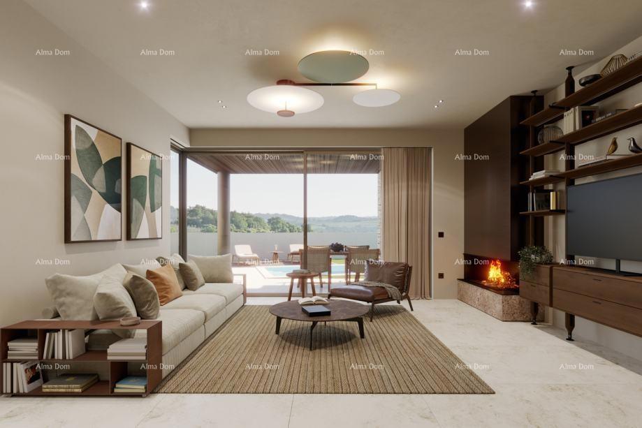 Bale. Moderna casa a schiera con piscina, 148,56 m²