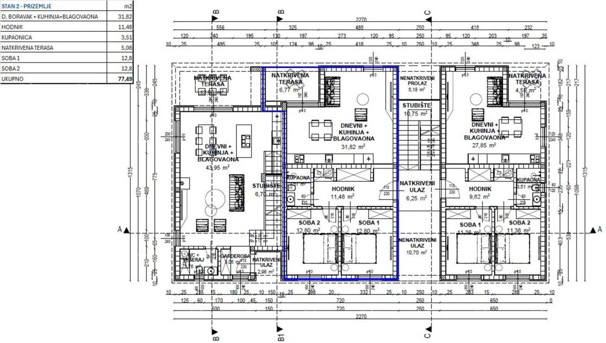 Poreč – nuova costruzione con giardino