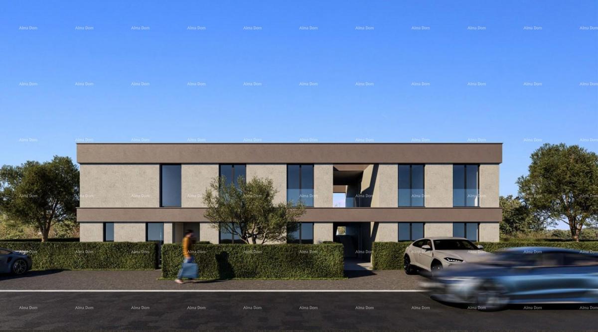 Poreč – nuova costruzione con giardino