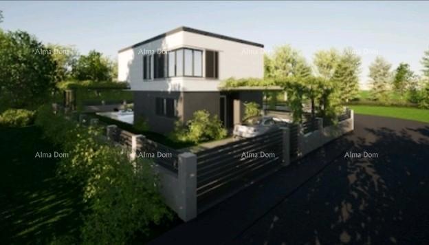 Liznjan, casa bifamiliare con piscina 120m2.