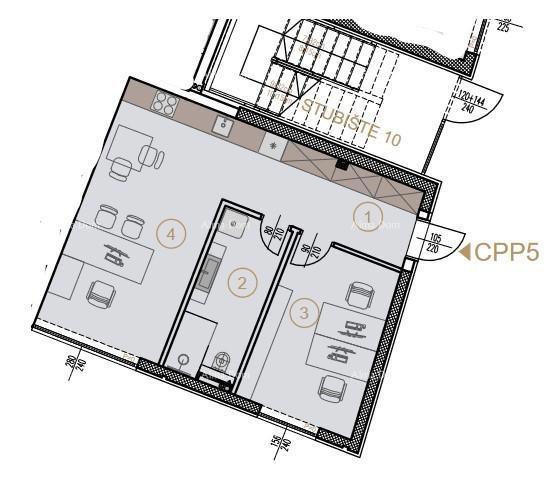 Vendita di spazi per uffici in un nuovo progetto residenziale-commerciale, Parenzo, CPP5