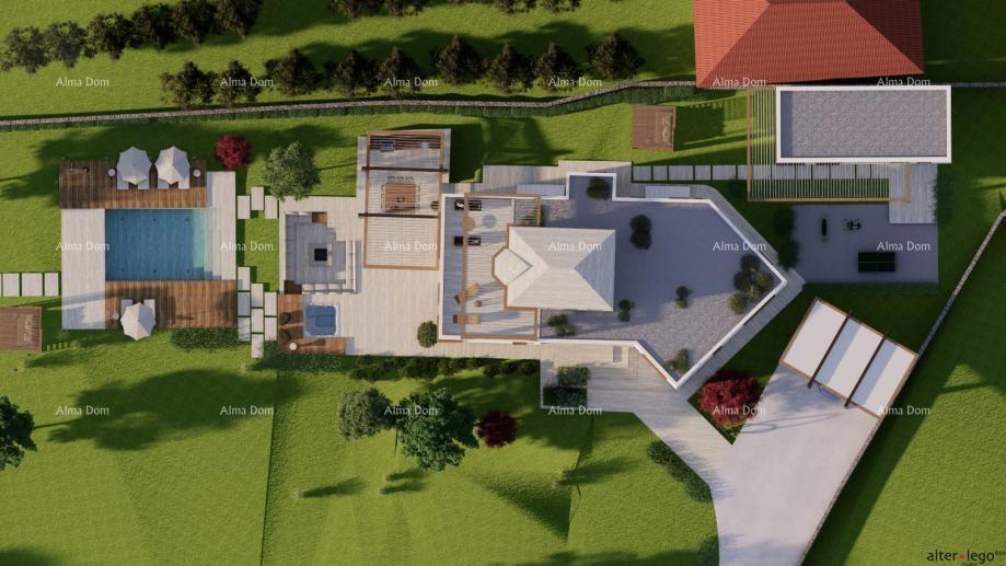 POMER, prima fila al mare, casa con terreno edificabile e progetto per villa di lusso
