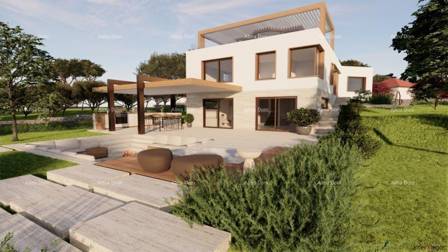 POMER, prima fila al mare, casa con terreno edificabile e progetto per villa di lusso