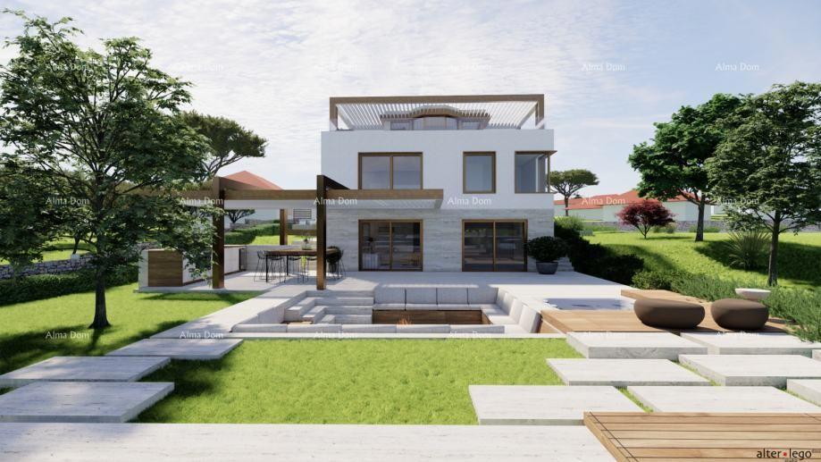 POMER, prima fila al mare, casa con terreno edificabile e progetto per villa di lusso