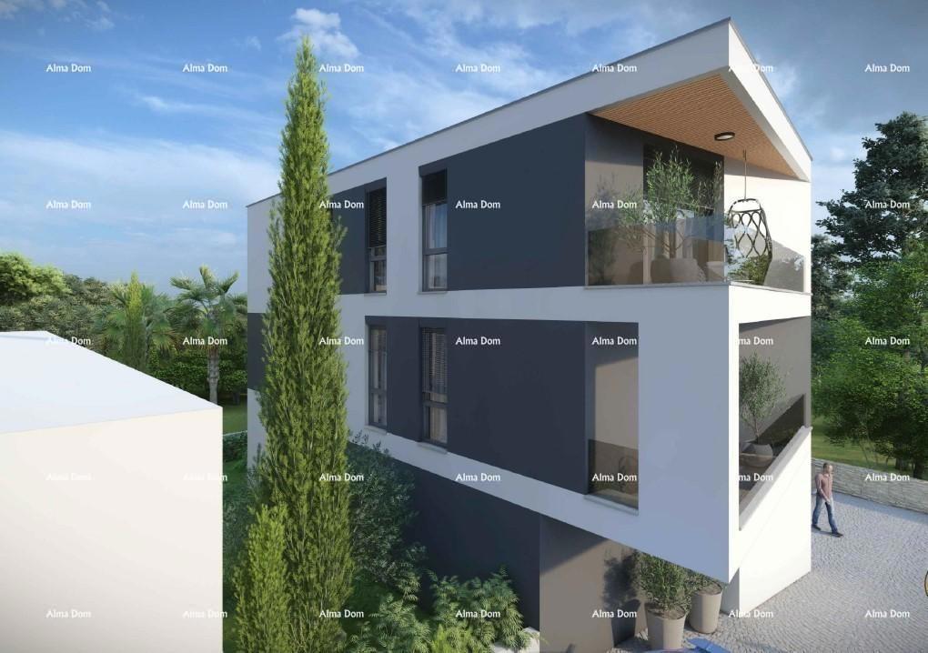 Appartamento con tre camere da letto al 1° piano nel centro di Medolino