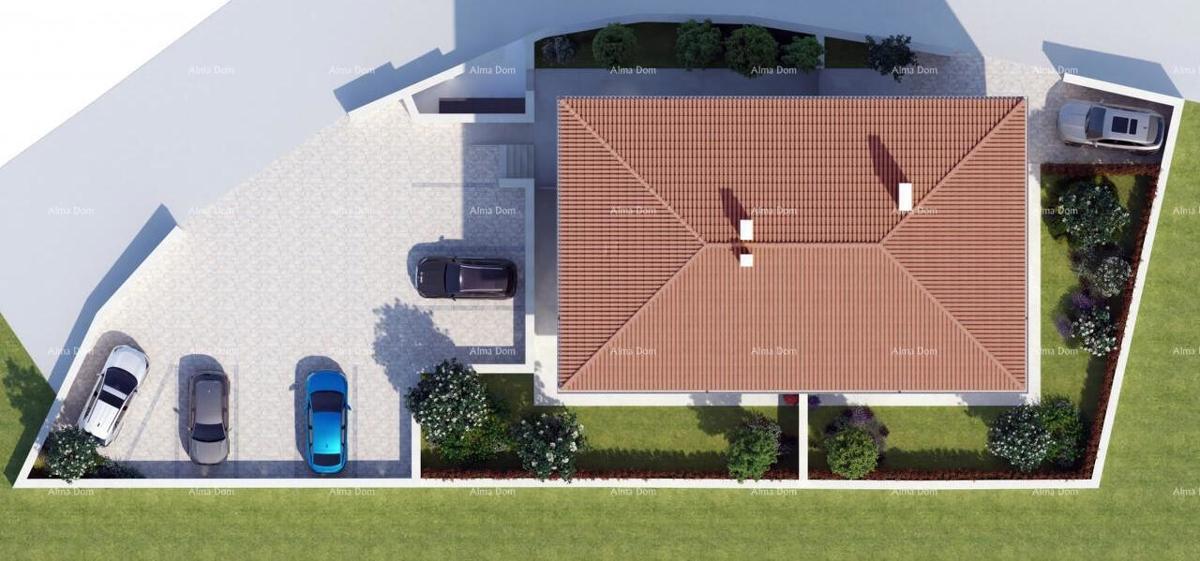 TERRENO EDILIZIO CON PERMESSO PER LA COSTRUZIONE DI 6 APPARTAMENTI LUXURY – KAŠTEL