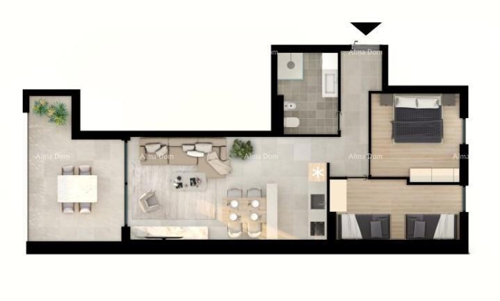 UMAG! Appartamento moderno in un prestigioso complesso residenziale vicino al mare, S53