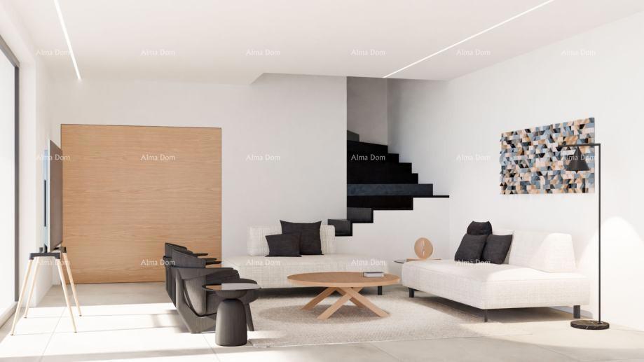 Kaštelir – moderna villa con piscina e vista mare