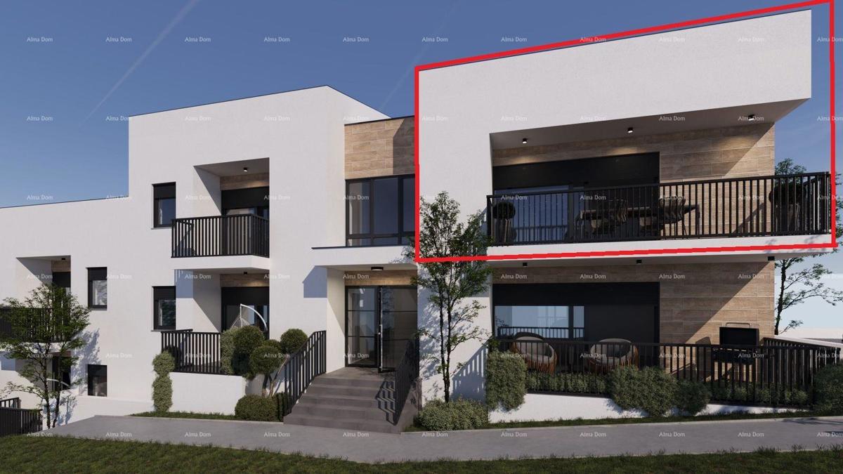 ŽMINJ - moderno appartamento al primo piano con terrazza (Appartamento E)