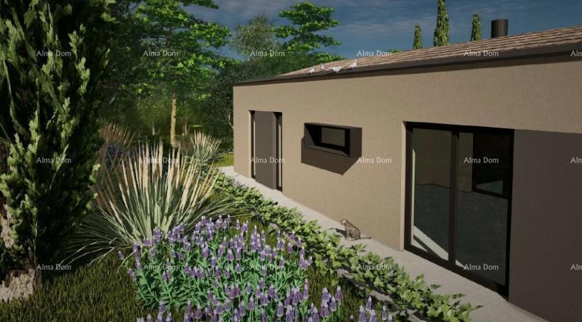 Vendita - terreno edificabile con progetto per la costruzione di una villa unifamiliare, Žminj V1