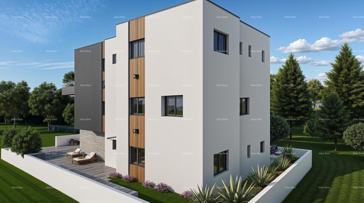 Vendita di un appartamento/penthouse in nuova costruzione con grande terrazza, Štinjan!