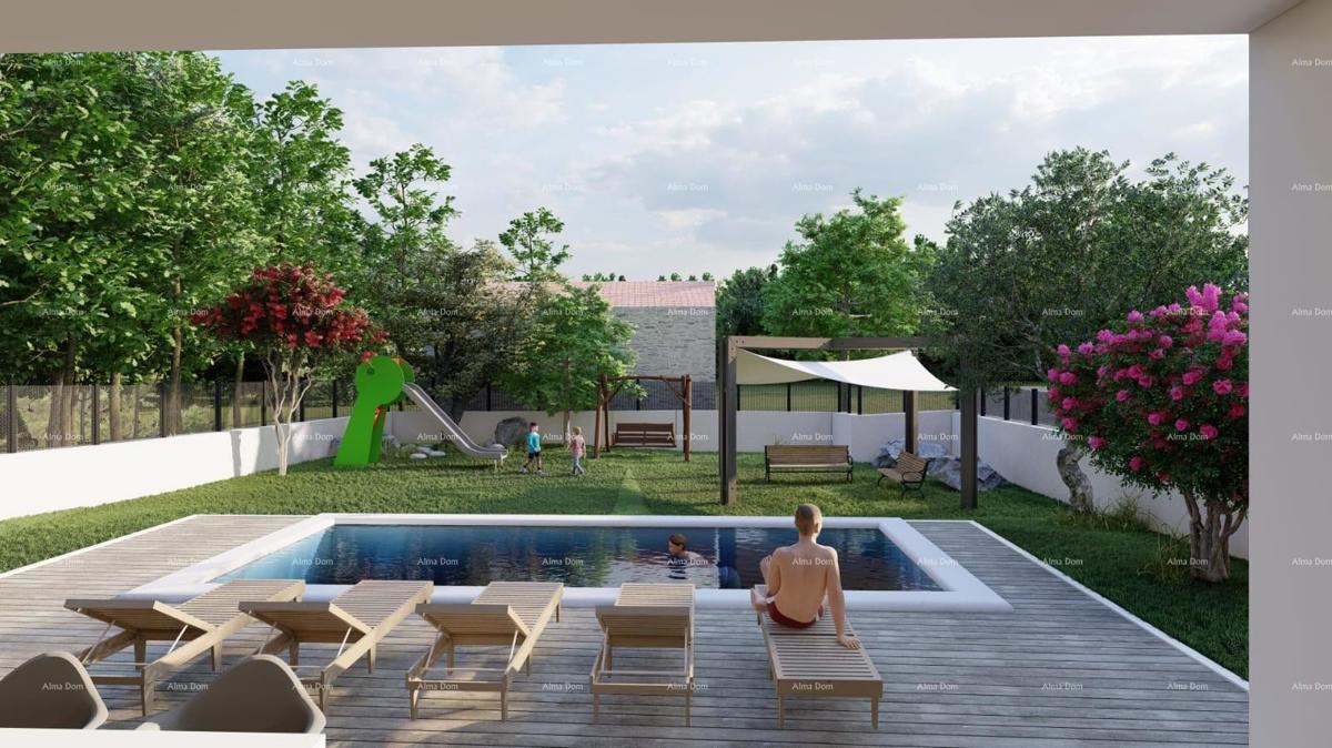 GALIŽANA - Casa moderna in vendita con piscina e vista mare