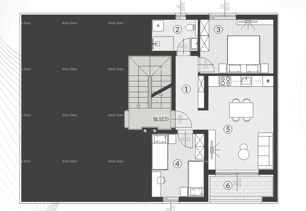 Appartamenti in vendita in un nuovo complesso residenziale, Štinjan!