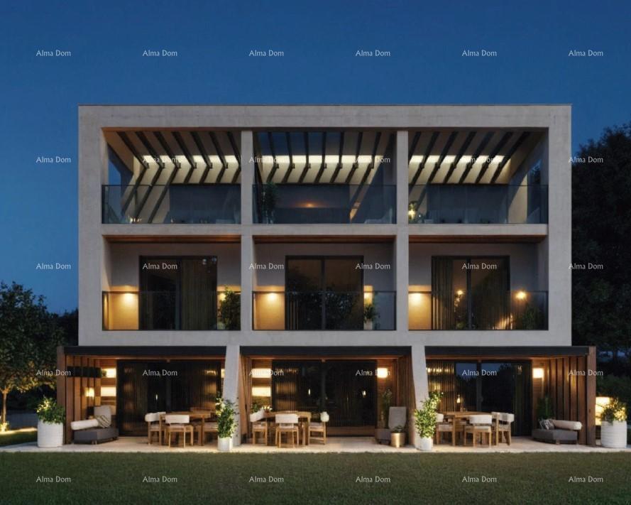 Medulin, moderno appartamento su due piani con vista mare, A2