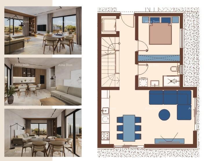 Dupleks lussuosa villa in stile mediterraneo con piscina e ascensore. Vista mare! Medulin!