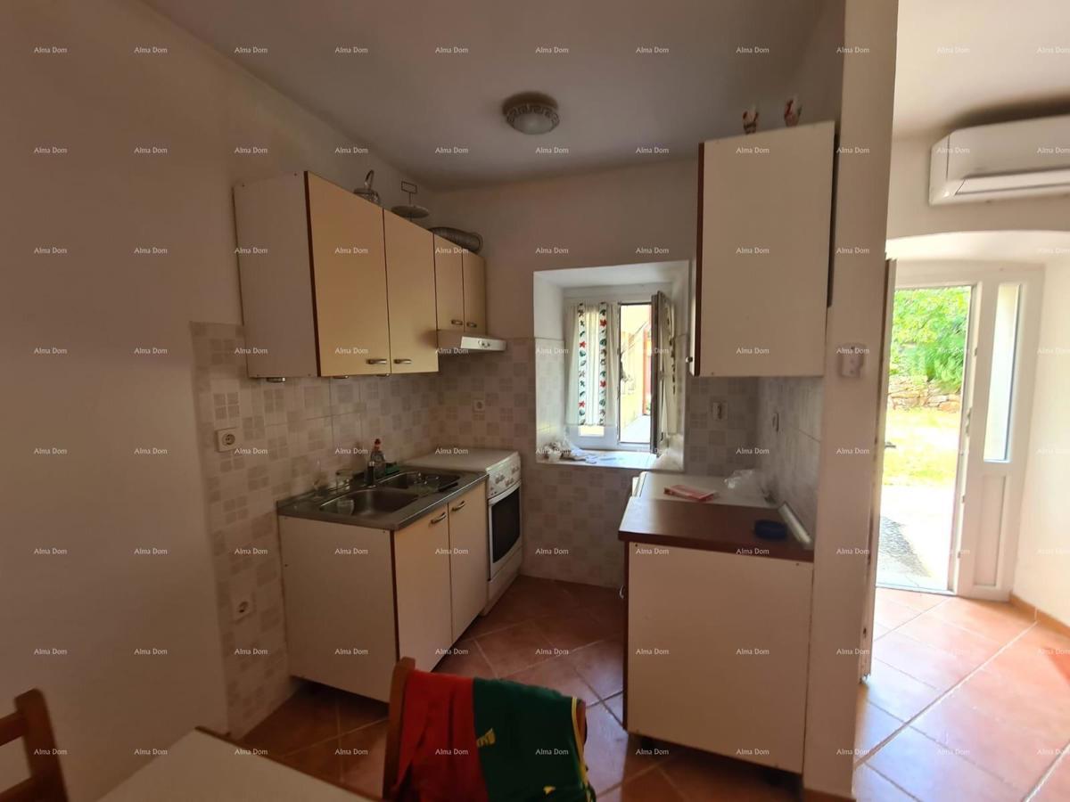 Vendita di una casa con cortile e grande appezzamento di terreno, Barban