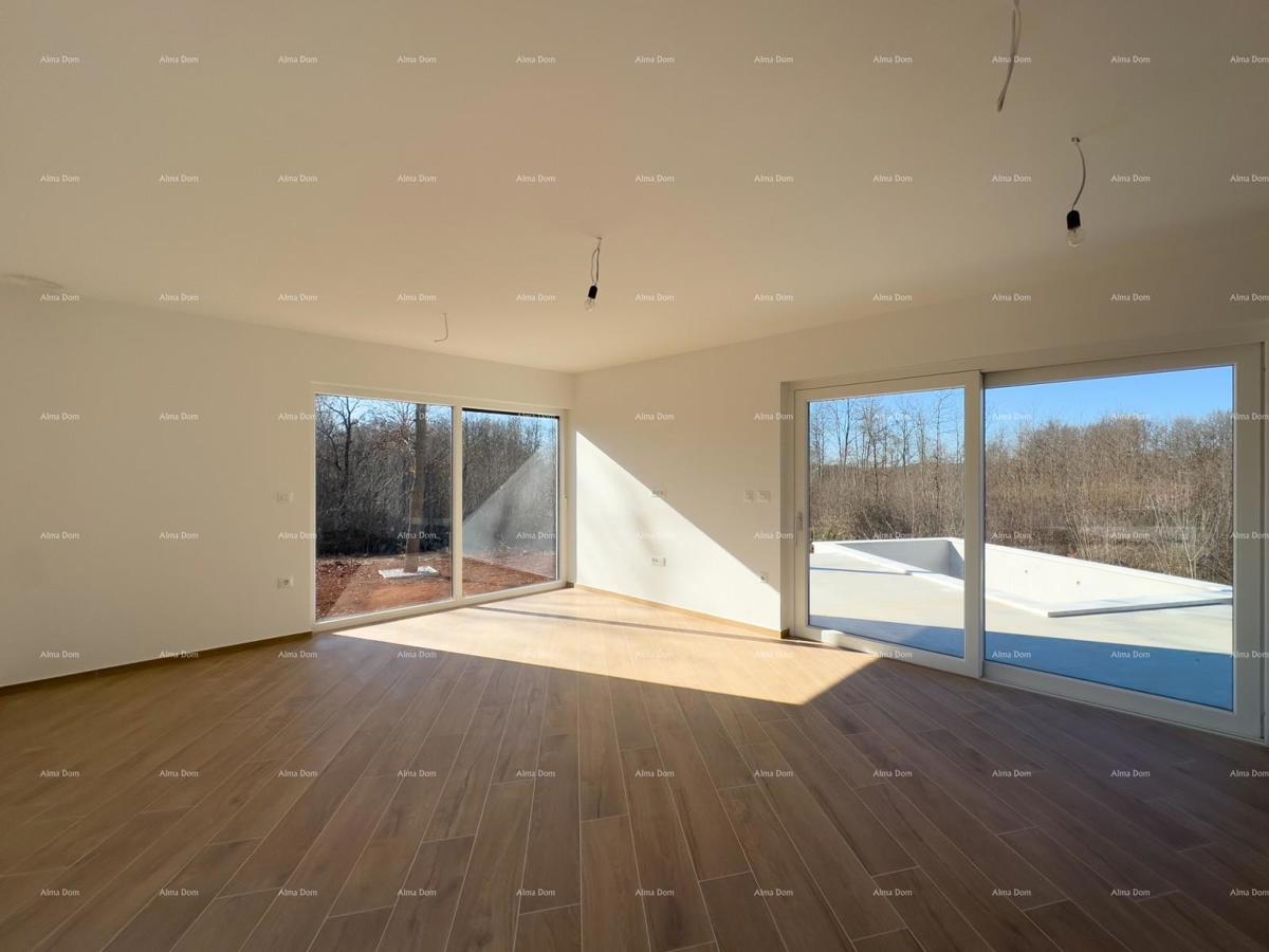 KOŽLJANI - Casa moderna con piscina. Vicino al bosco, a 15 minuti dal mare