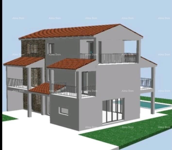 In vendita vecchia casa in pietra con terreno nel Barban, ideale per casa vacanze.