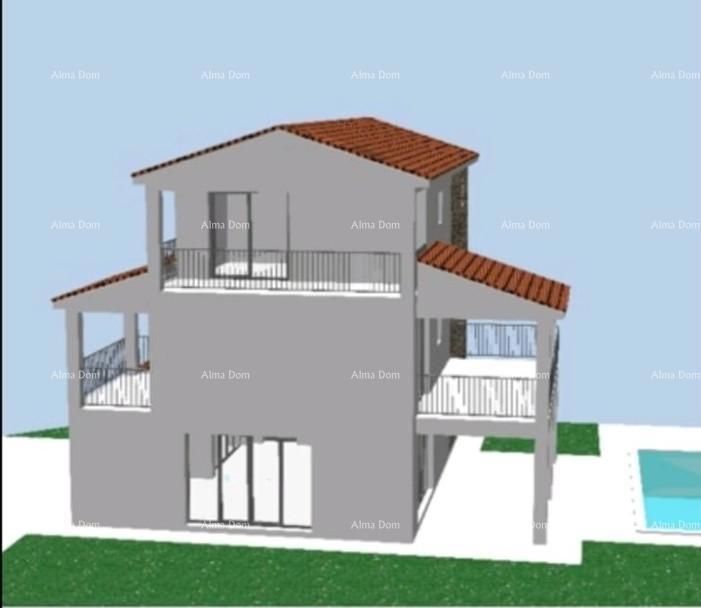 In vendita vecchia casa in pietra con terreno nel Barban, ideale per casa vacanze.