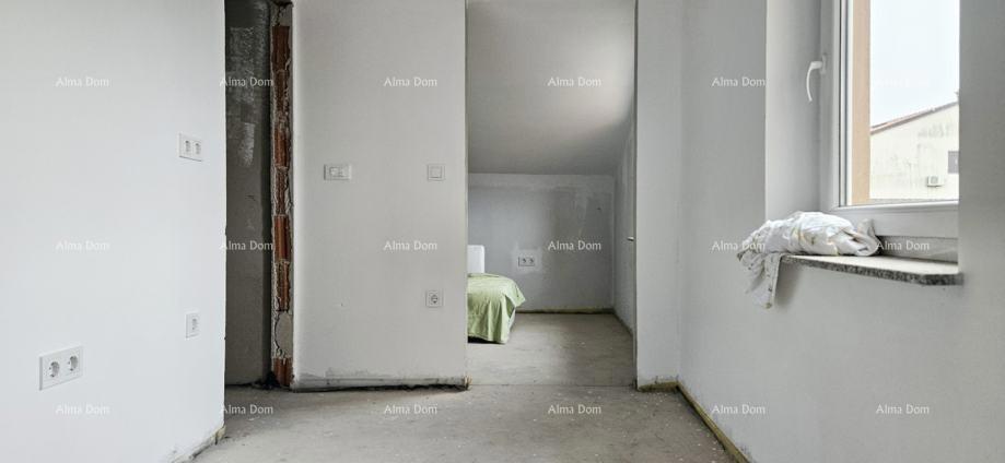 Pula – Busoler, Appartamento quadrilocale in fase di roh-bau, 88,61 m²