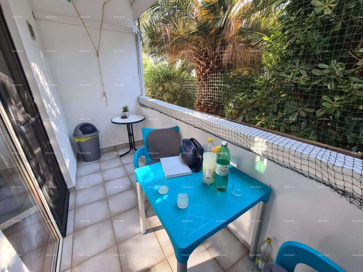 Appartamento al piano terra con loggia e piscina. Medulin.