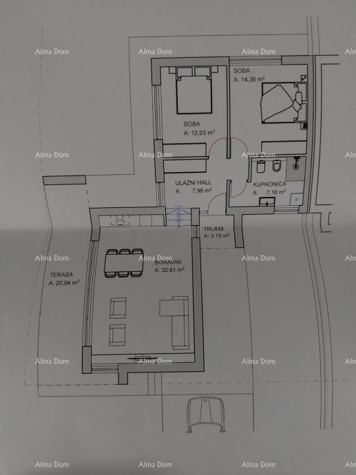 Parcela edificabile nei pressi di Tinjana! Permesso per costruire una casa duplex!