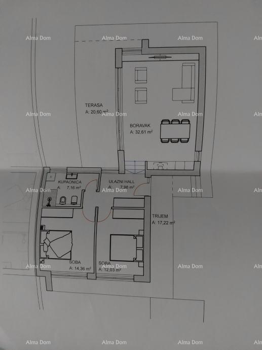 Parcela edificabile nei pressi di Tinjana! Permesso per costruire una casa duplex!