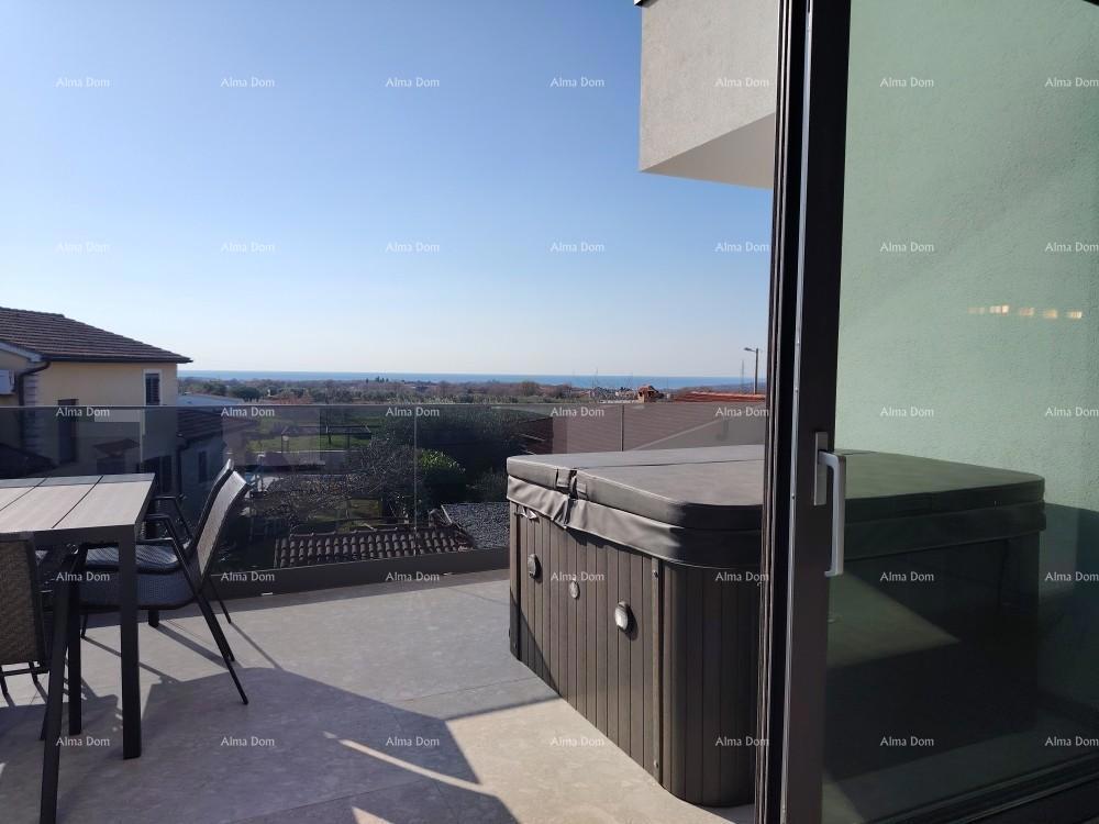 Eccellente appartamento trilocale con vista mare, arredato