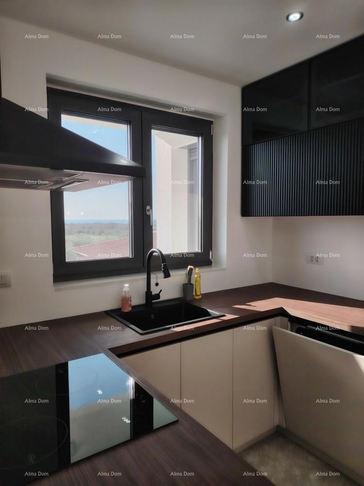 Eccellente appartamento trilocale con vista mare, arredato