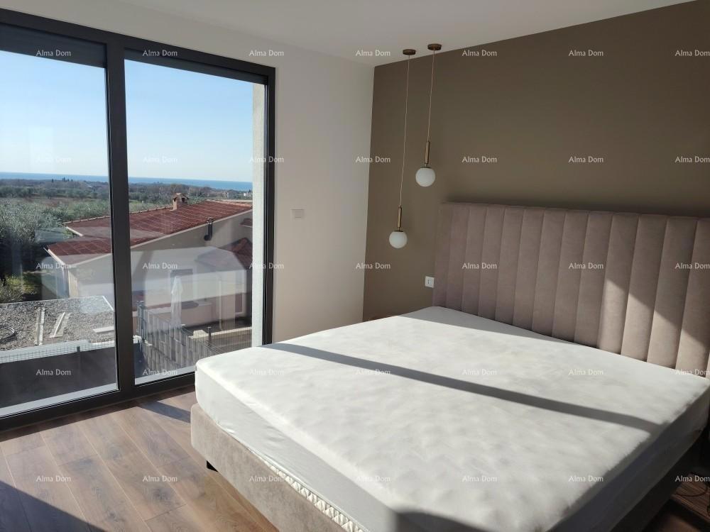 Eccellente appartamento trilocale con vista mare, arredato