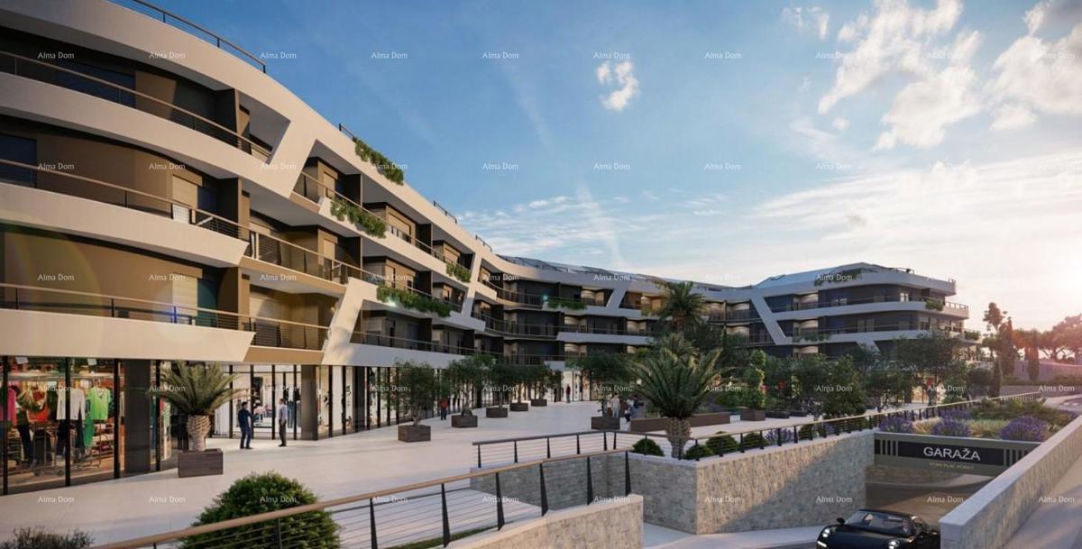 Poreč - vendita di un appartamento in un complesso moderno a uso misto. S13