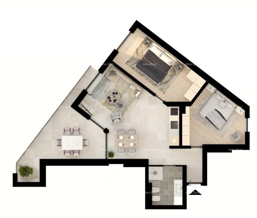 UMAG! Appartamento moderno in un complesso residenziale di alta qualità vicino al mare, S1