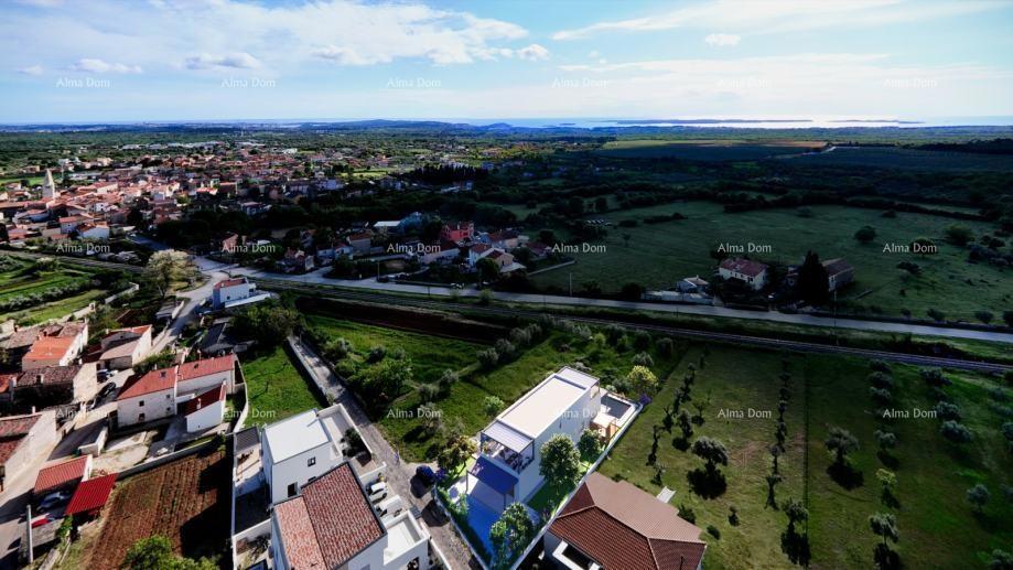 Vendiamo una bellissima casa duplex con piscina e vista sul mare e Brioni, a Gallesano