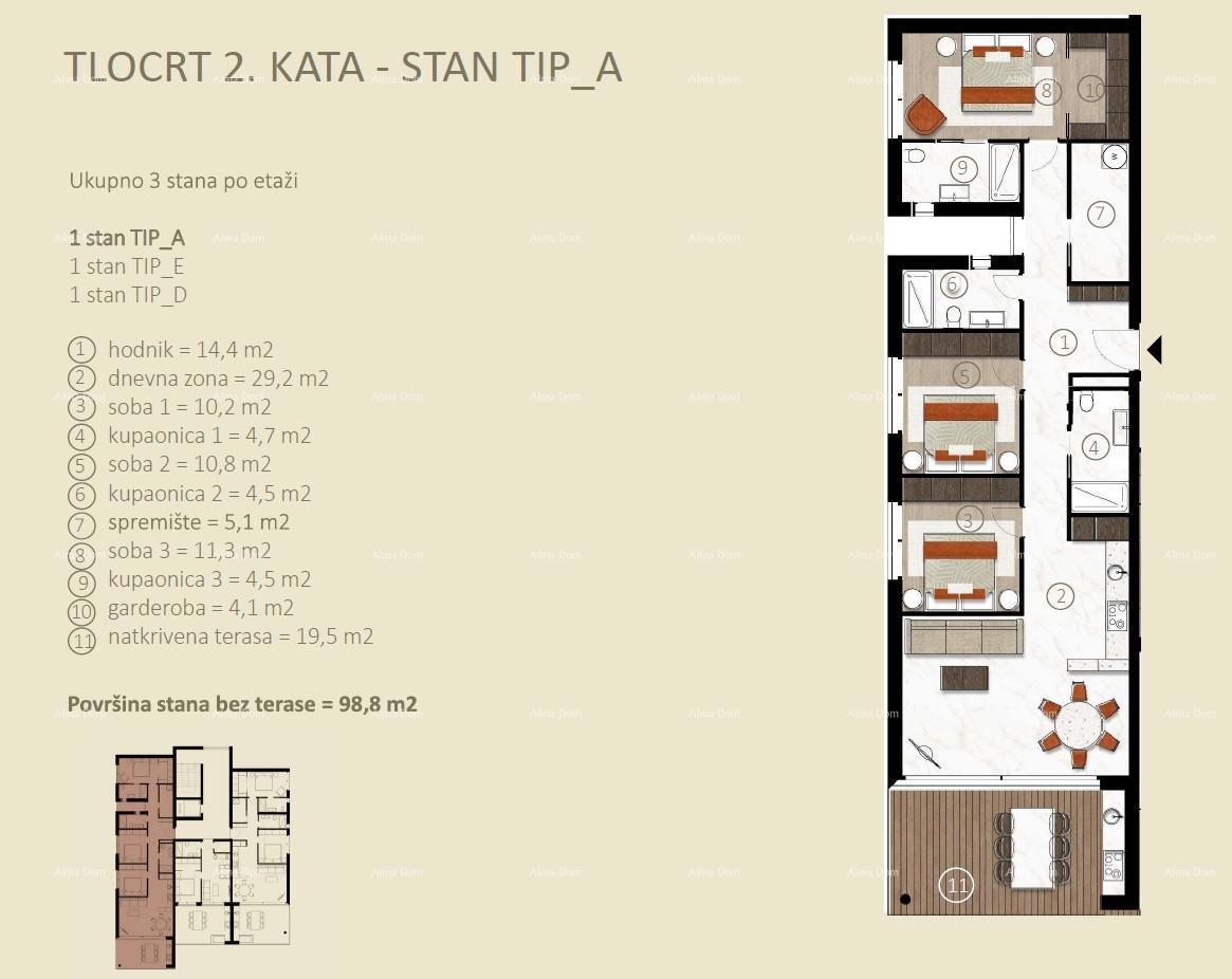 Appartamenti in vendita in un nuovo progetto residenziale in costruzione, Cittanova!