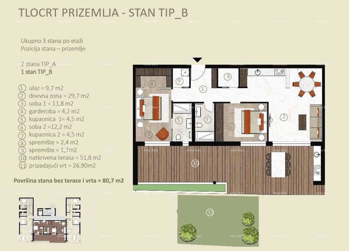 Appartamenti in vendita in un nuovo progetto residenziale in costruzione, Cittanova!