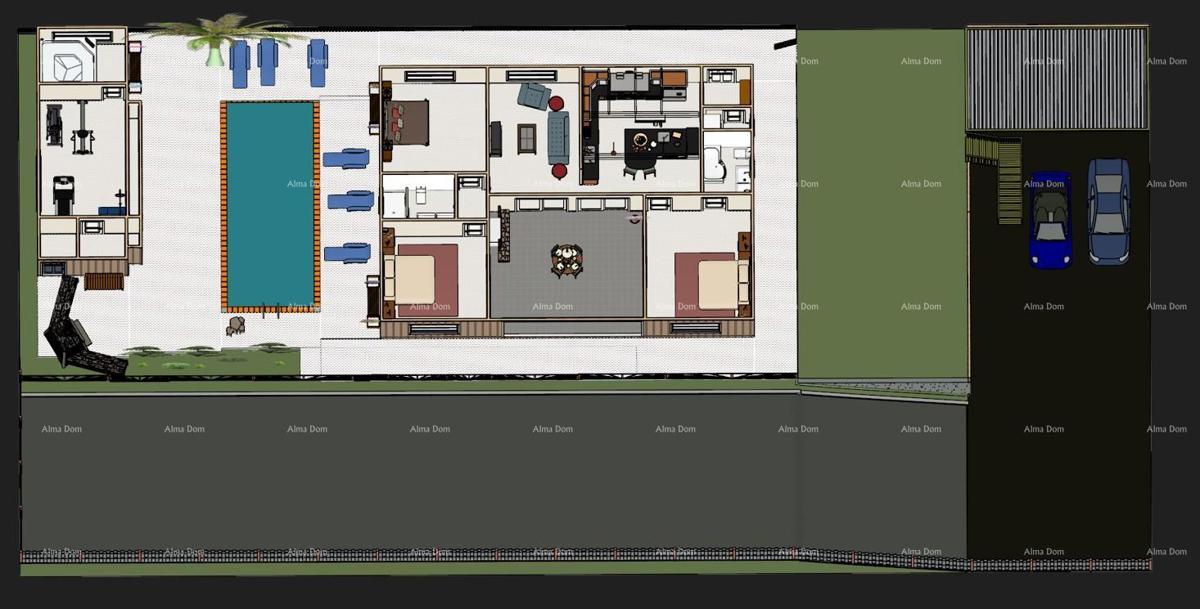 Vendita di terreno edificabile con progetto per la costruzione di una villa con piscina, nei dintorni di Barbana!
