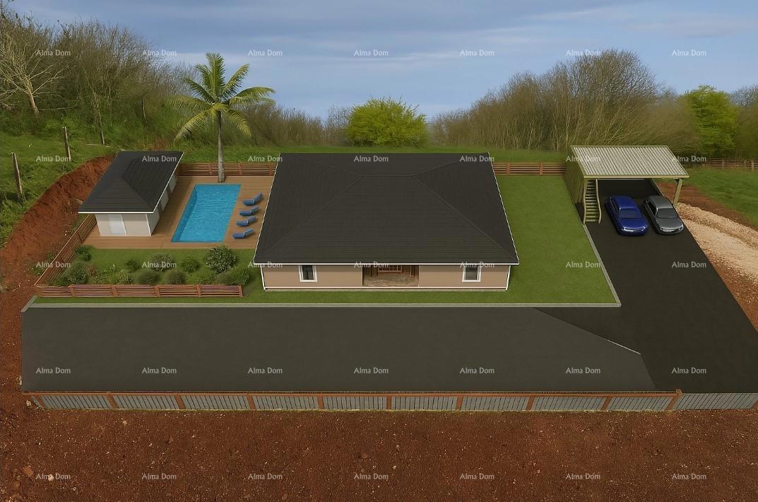 Vendita di terreno edificabile con progetto per la costruzione di una villa con piscina, nei dintorni di Barbana!