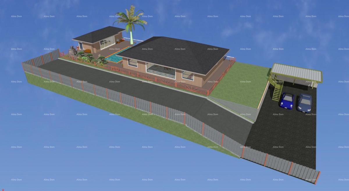 Vendita di terreno edificabile con progetto per la costruzione di una villa con piscina, nei dintorni di Barbana!