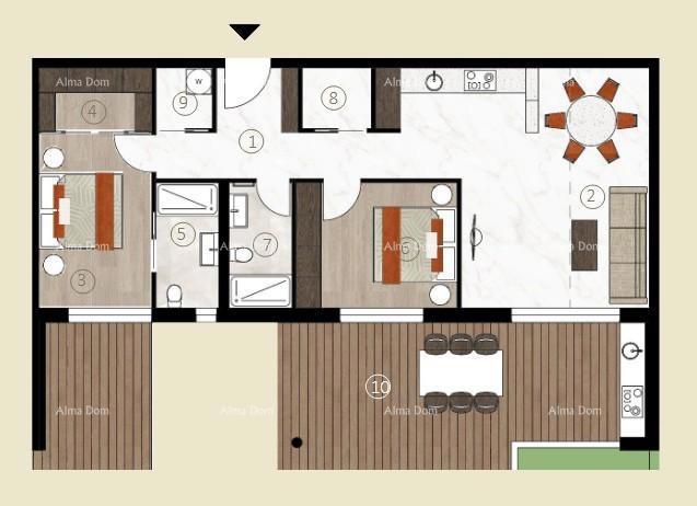 Vendita di appartamenti in un nuovo complesso residenziale a Novigrad! ZA-S5