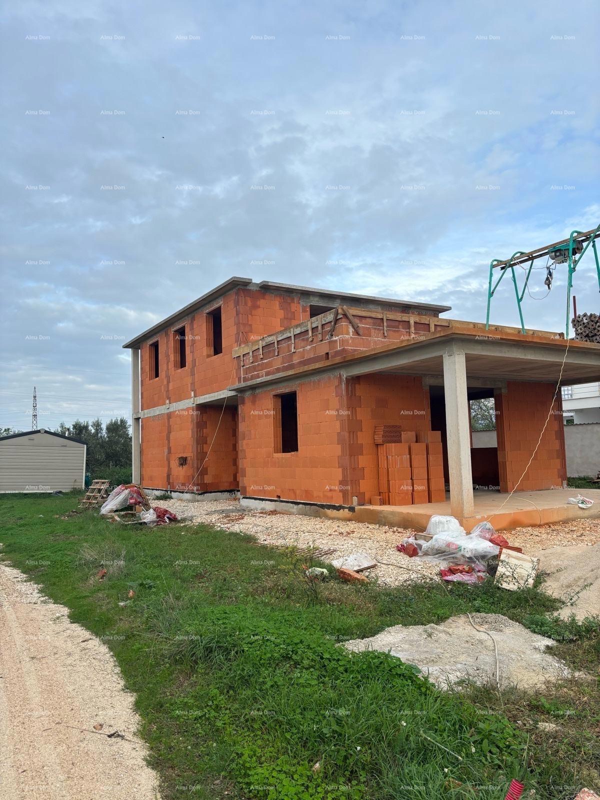 Vendita di una casa in costruzione con bella vista panoramica, Umago!