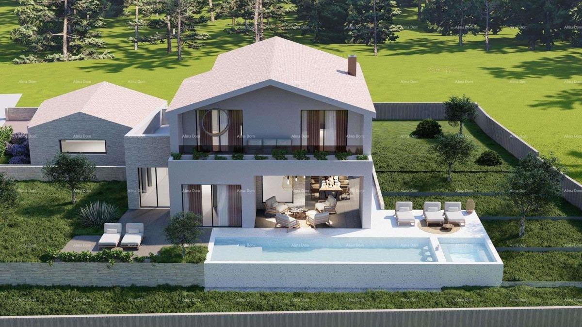 Tinjan – Terreno edificabile di 1.152 m² con permesso e progetto per una casa con piscina