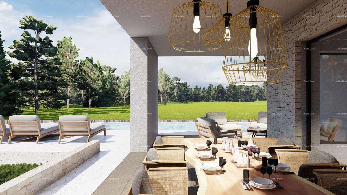 Tinjan – Terreno edificabile di 1.152 m² con permesso e progetto per una casa con piscina