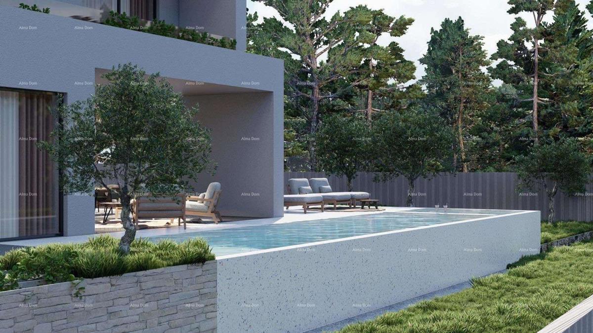 Tinjan – Terreno edificabile di 1.152 m² con permesso e progetto per una casa con piscina