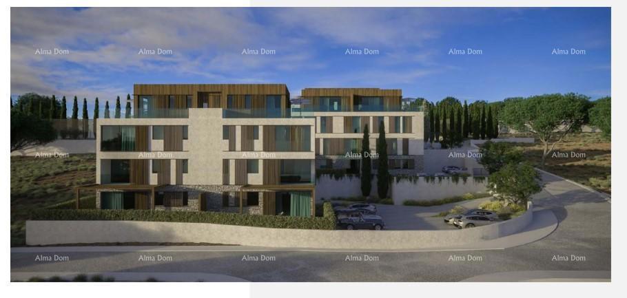 Umag, resort di lusso e bellezza! Vendita di appartamenti nel resort con piscina infinity condivisa sul tetto di 105m!