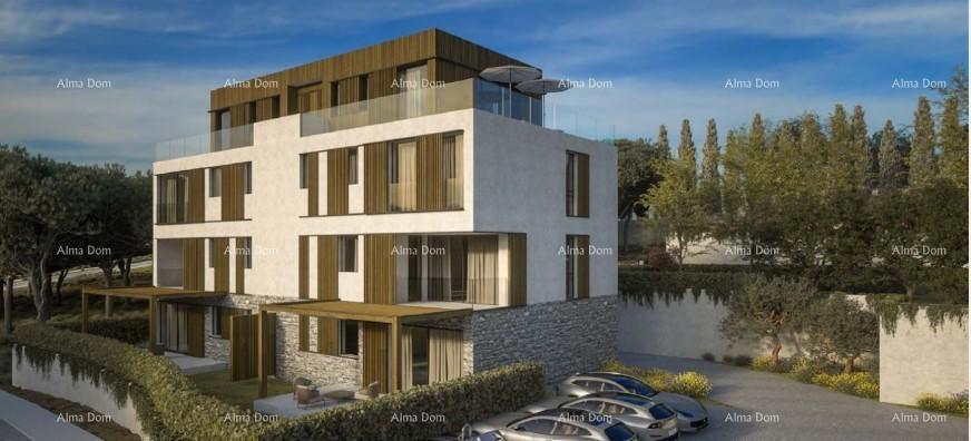 Umag, resort di lusso e bellezza! Vendita di appartamenti nel resort con piscina infinity condivisa sul tetto di 105m!