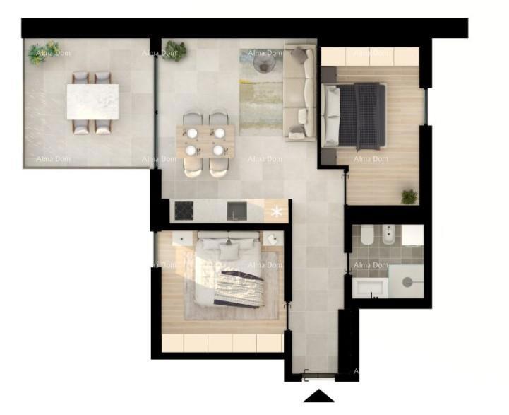 UMAG! Appartamento moderno in un complesso residenziale di alto livello vicino al mare, S24