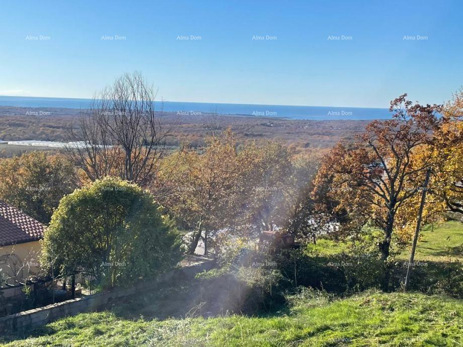 Kaštelir – terreno edificabile, 603 m2, con permesso di costruzione definitivo e vista mare