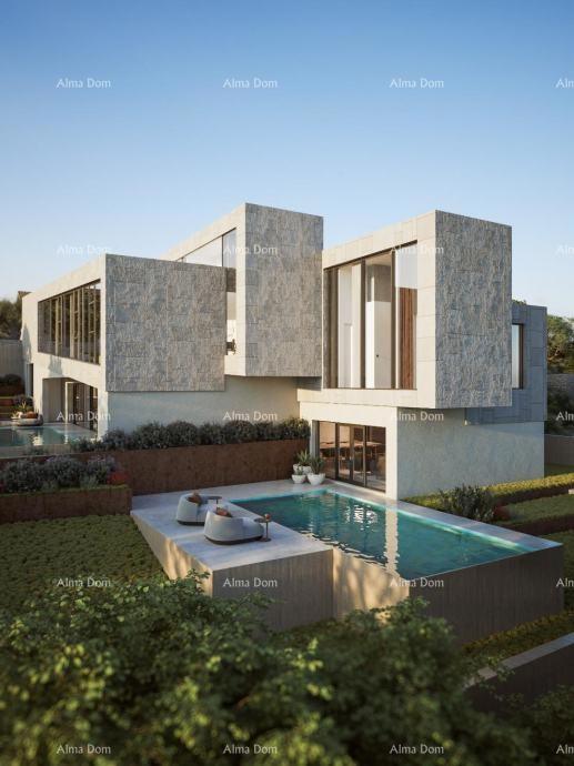 Kaštelir – terreno edificabile, 603 m2, con permesso di costruzione definitivo e vista mare