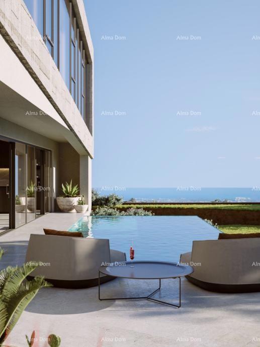 Kaštelir – terreno edificabile, 603 m2, con permesso di costruzione definitivo e vista mare