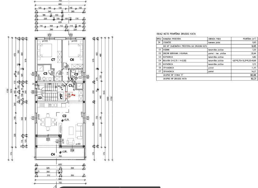 Medulin – Mukalba, PENTHOUSE 104,76 m², NUOVA COSTRUZIONE, PRIMO RIFRONTI MARE